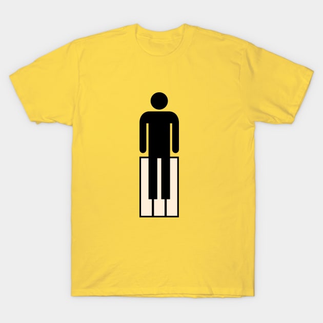 Piano Man T-Shirt by viktorhertz